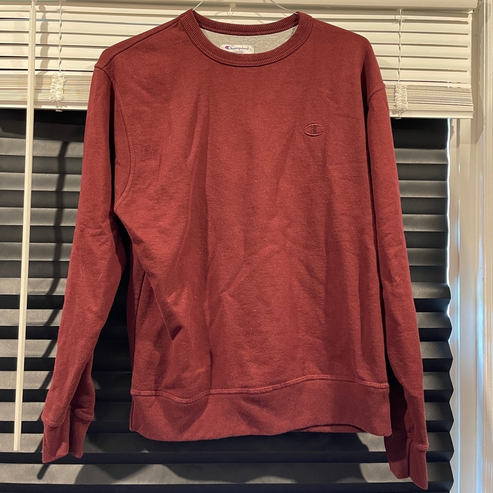 Red Champion Crewneck